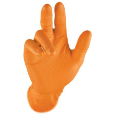 Nitriilisormikas Gripster Grippaz, Oranssi, 50KPL