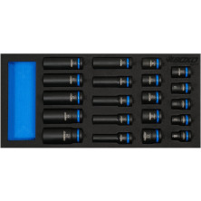 Konehylsysarja Boxo BX777 1/2, lyhyet ja pitkät, 20-osaa