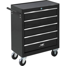 XL-Tools Työkaluvaunu 126-osaisella työkalusarjalla – lukittava vetolaatikosto pyörillä