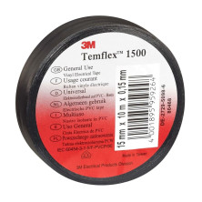 Sähköteippi 3M 1500 Temflex 15 mm X 10 m X 0,15, Musta