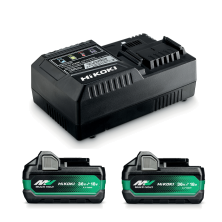 Akku/Laturipaketti HiKOKI 2XBSL36A18 + UC18YSL3 Laturi