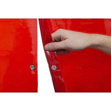 Weldas LAVAshield yhdistettävä hitsaussuoja 55-6218 punainen 137x180 cm