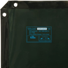 Weldas LAVAshield hitsausverho 55-7166 1,74x1,74 m vihreä