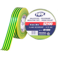 Eristysteippi HPX 52100 19 mm X 20 m, Keltainen/Vihreä