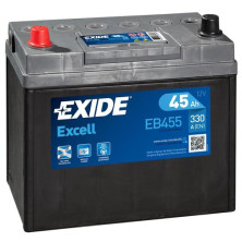 Käynnistysakku Exide Excell EB455, 12V, 45Ah, 330A