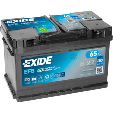 Käynnistysakku Exide EFB Start-Stop EL652, 12V, 65Ah, 650A