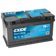 Käynnistysakku Exide EFB Start-Stop EL752, 12V