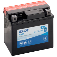 MP-Akku Exide AGM ETX5L-BS, 12V, 4Ah, 70A