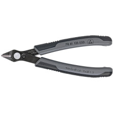Elektroniikkasivuleikkurit Knipex 78 61 125 mm, 1,2 mm/1,6 mm, ESD