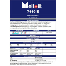 Hitsauspuikko Meltolit 7110E 2,5 mmX350 mm, 5kg /Pak